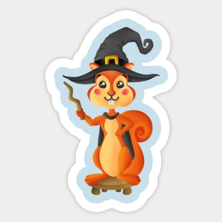 Cute Wizard Squirrel Sticker